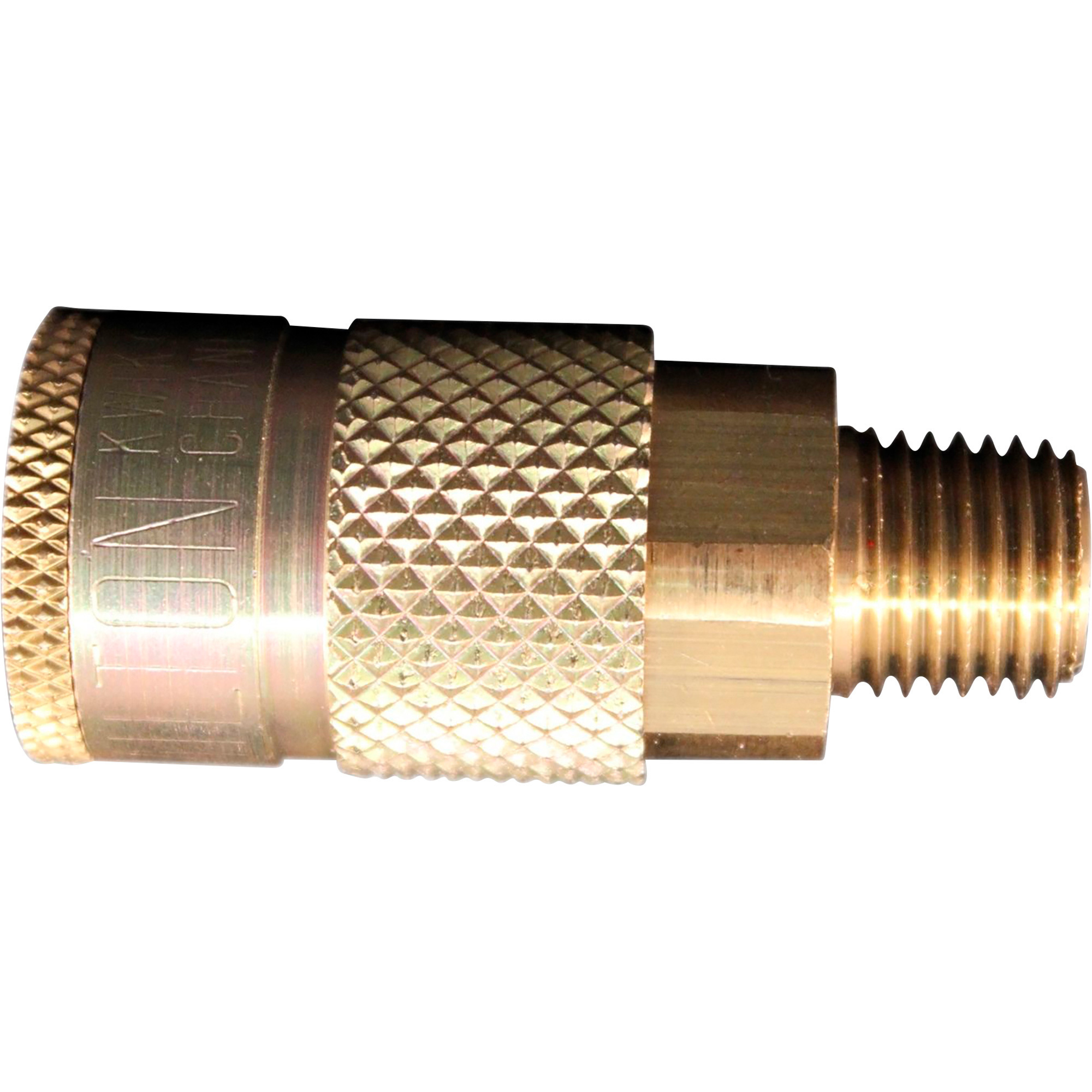 Milton T-Style 1/4in. MNPT Male Coupler, Model# S-786